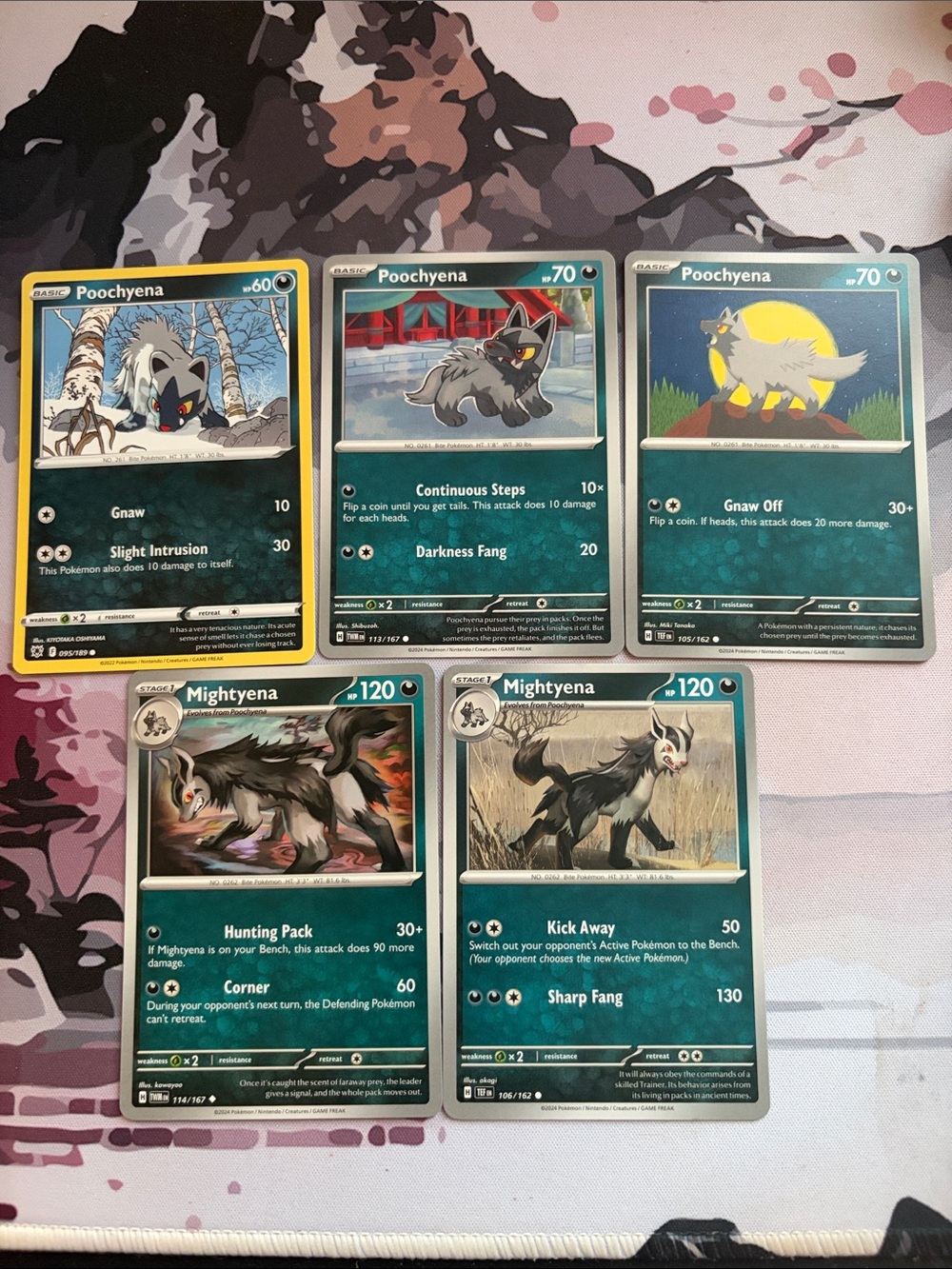 Poochyena & Mightyena Evolution Collection Lot | 5 Pokémon Cards | ✨5/$25✨